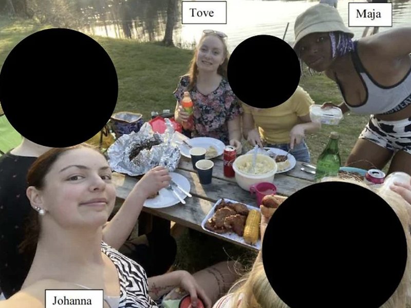 Johanna Jansson, Maja Hellman och Tove var vänner innan mordet. Foto: Polisen Johanna Jansson, Maja Hellman och Tove var vänner innan mordet. Foto: Polisen